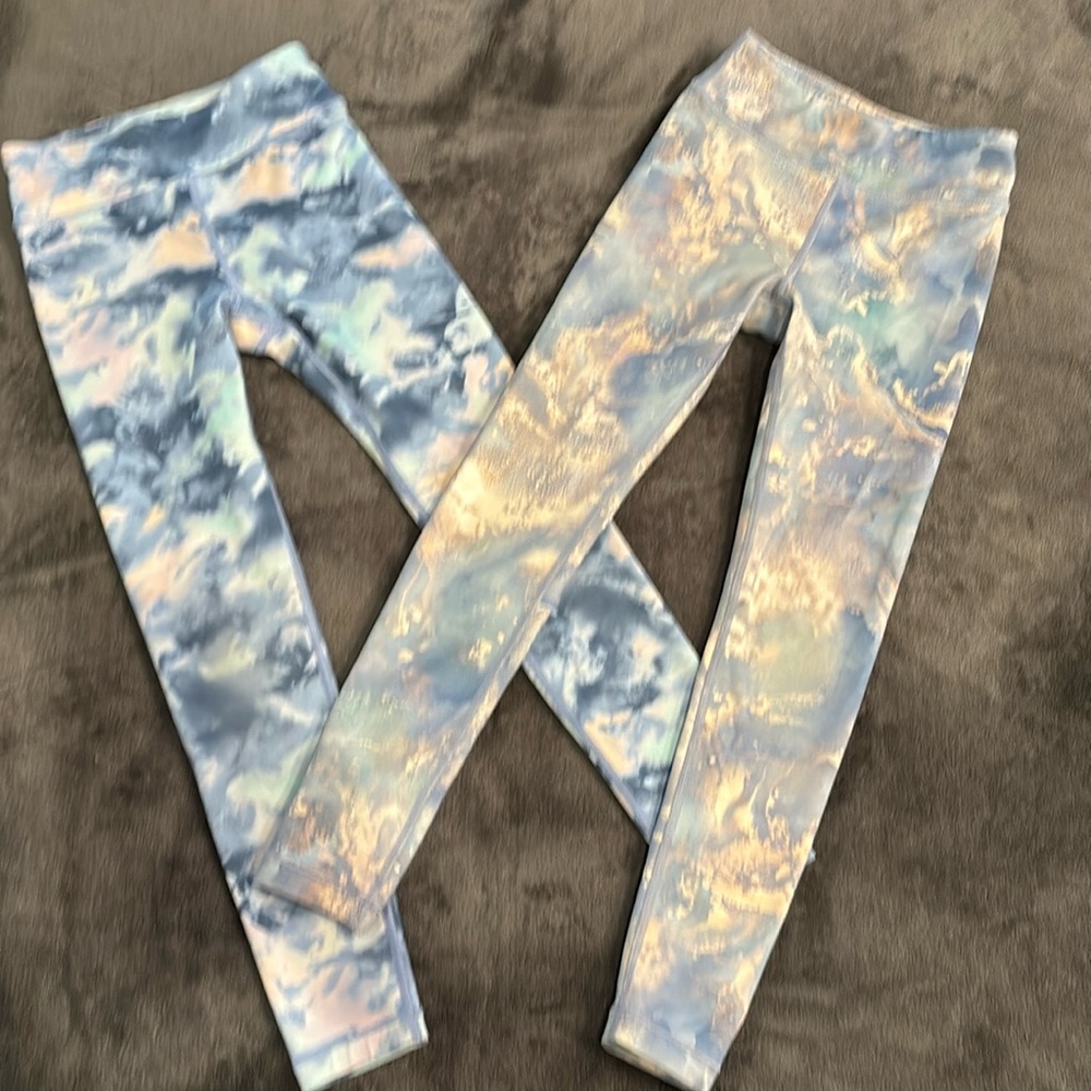 Athleta Girl set of 2 leggings size 7